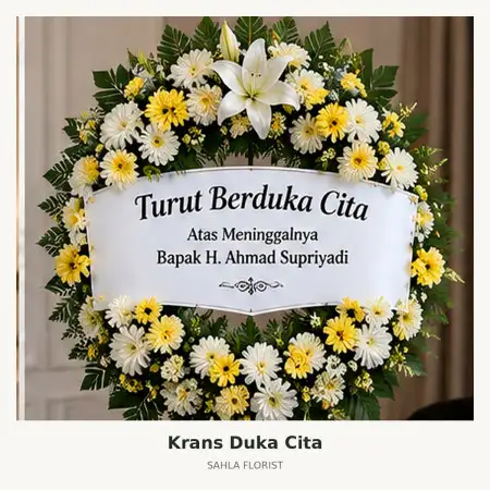 Krans Bunga Duka Cikini